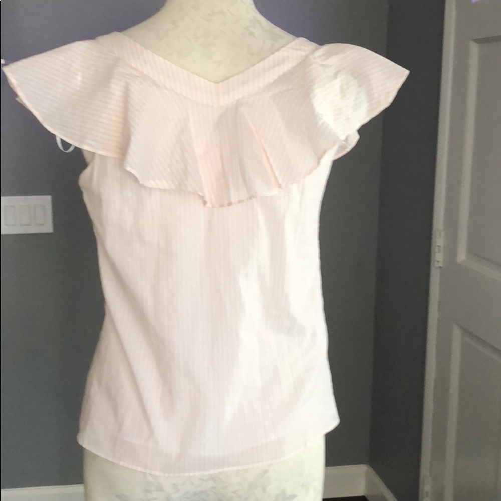 1. State Button Ruffle Blouse - Picture 4 of 8